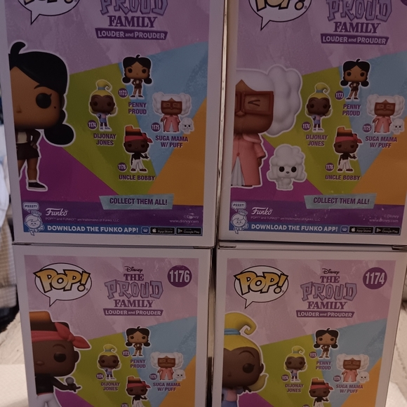 DISNEYS THE PROUD FAMILY FUNKO POP! SET OF 4 NIB. - Picture 5 of 10